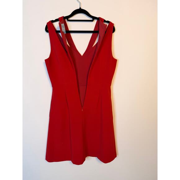CeCe Women’s Sleeveless Fit & Flare Red Dress Size 2 - Picture 5 of 7